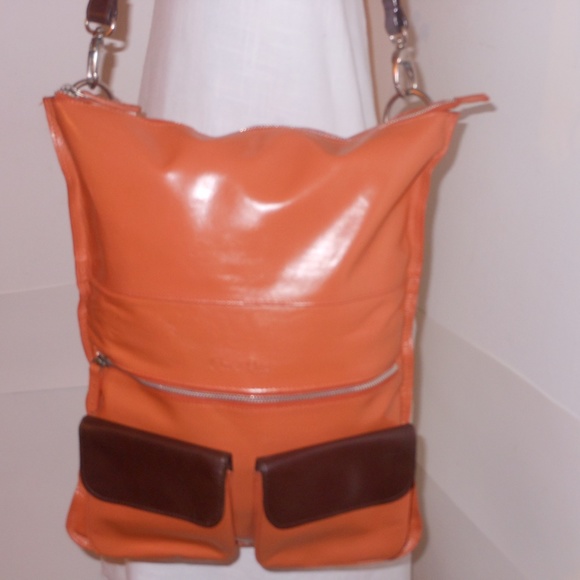 CLEO & PATEK MULTI-COLOR GENUINE LEATHER BAG - Picture 3 of 7